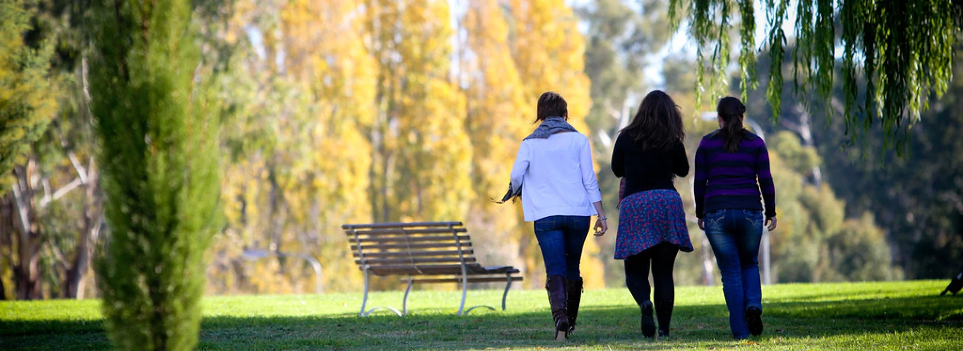 students on campus